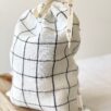 drawstring linen bread bag