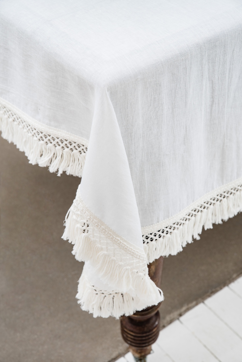 Linen Table Runner | Layered With Our Linen Tablecloths & Napkins