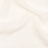 Off-White (Ivory) linen fabric swatch – 100% natural European linen colour sample