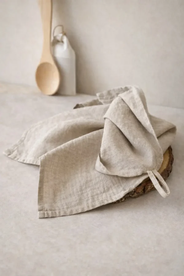Linen Tea Towel in Natural