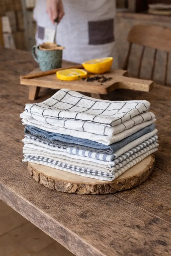 Linen Tea Towel. Various Colors