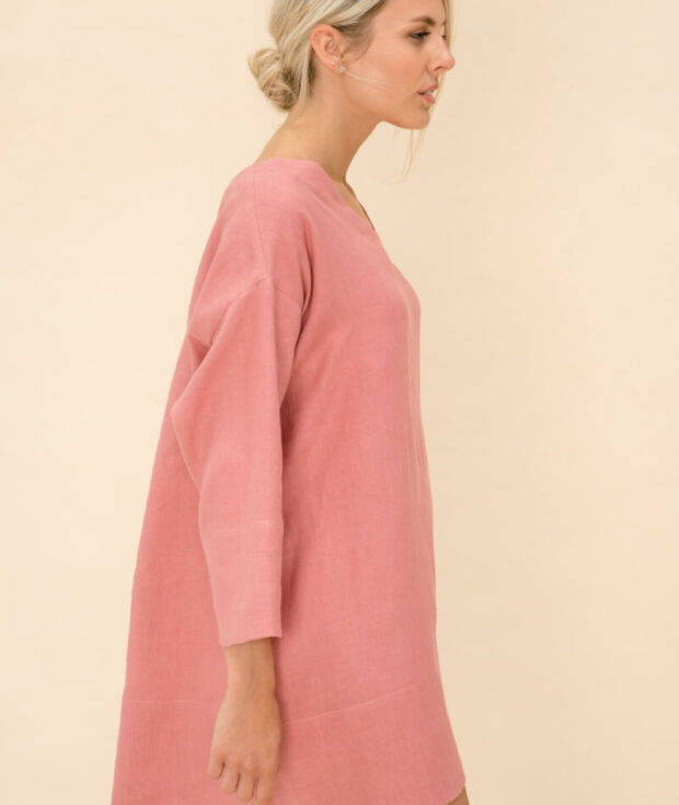 linen loose dress