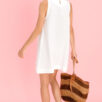 Short White Linen Dress