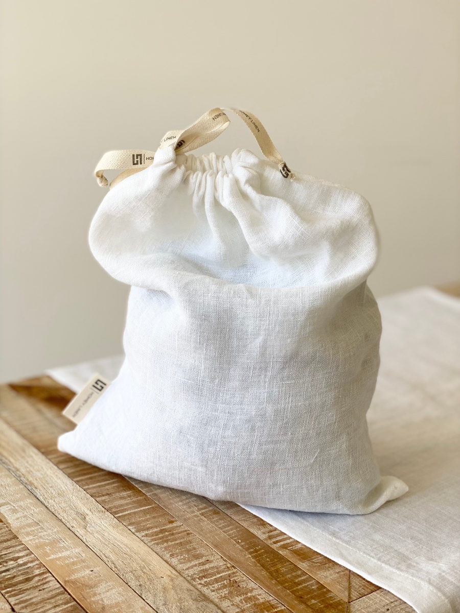 Linen Bread Bag | Bags are Absolutely Natural Made From European Linen