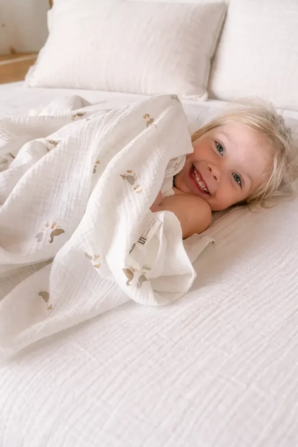 Muslin Swaddle Blanket – Ducks
