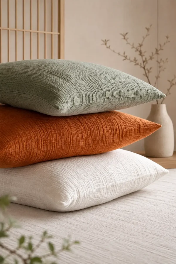Muslin Pillowcase with Envelope Closure - Many Colors