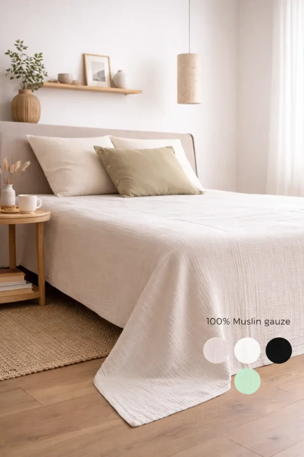 Triple-Layer Muslin Gauze Bedspread
