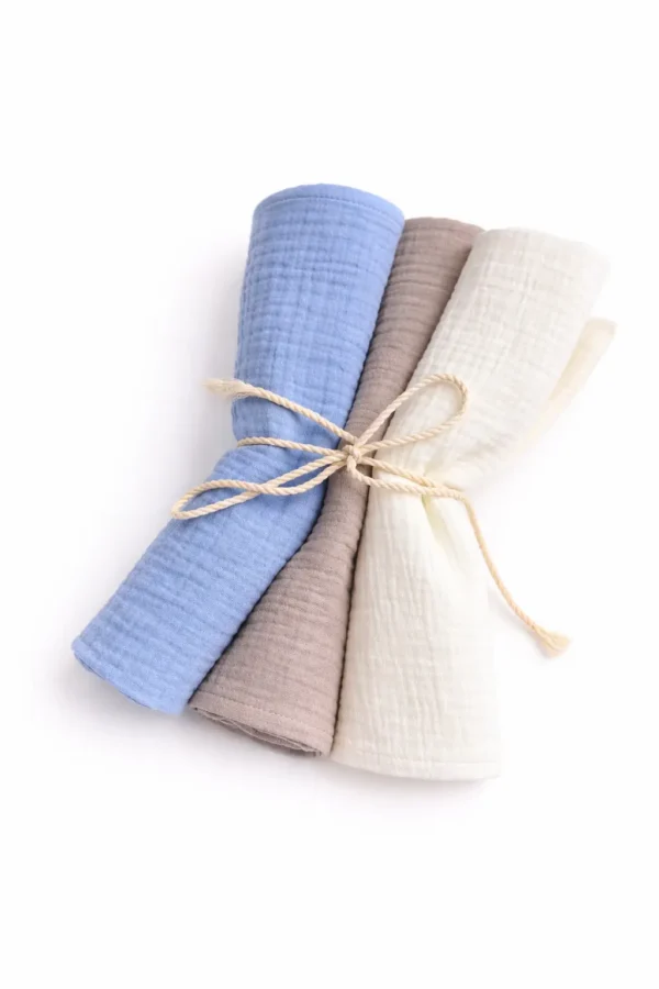 Baby Boy Muslin Swaddle Set of 3