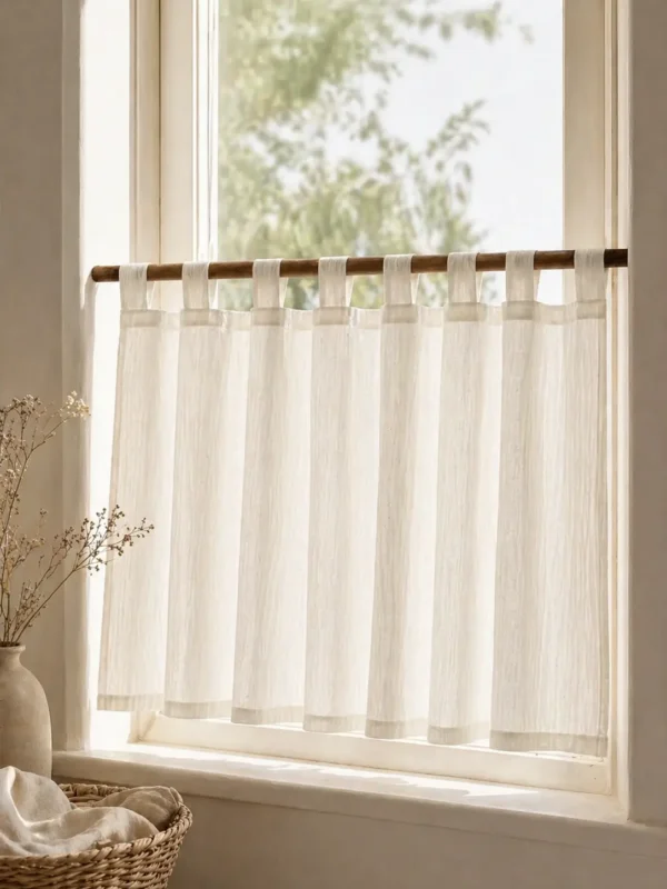 Tab Top Café Curtain – Many Colors